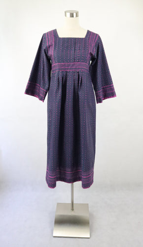Marimekko Suomi Finland vintage violetti Muija-kuvioinen mekko  34