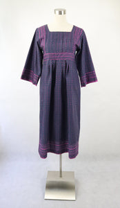 Marimekko Suomi Finland vintage violetti Muija-kuvioinen mekko  34