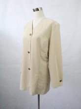 Lataa kuva Galleria-katseluun, Beige raidallinen bleiseri 42