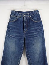 Lataa kuva Galleria-katseluun, Siniset kulutetut vintagefarkut 30"