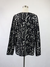 Lataa kuva Galleria-katseluun, Musta-harmaa kuviollinen pusero XXXL