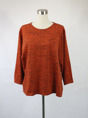 Terrakotan värinen Nanso Kampa puuvillapusero XXXL