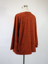 Lataa kuva Galleria-katseluun, Punaruskea kuviollinen pusero XXXL