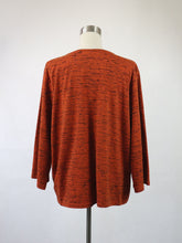 Lataa kuva Galleria-katseluun, Punaruskea kuviollinen pusero XXXL