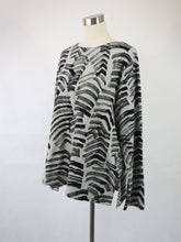 Lataa kuva Galleria-katseluun, Harmaa kuviollinen pusero XXL