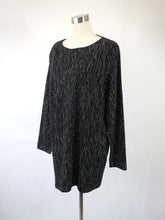 Lataa kuva Galleria-katseluun, Mustavalkoinen kuviollinen tunika XXL