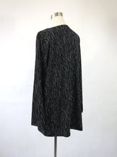 Lataa kuva Galleria-katseluun, Mustavalkoinen kuviollinen tunika XXL