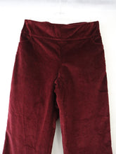 Lataa kuva Galleria-katseluun, Viininpunaiset samettihousut XL