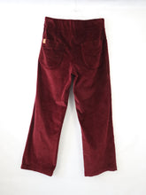 Lataa kuva Galleria-katseluun, Viininpunaiset samettihousut XL