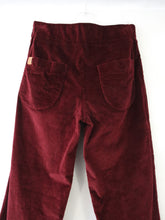 Lataa kuva Galleria-katseluun, Viininpunaiset samettihousut XL