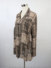 Lataa kuva Galleria-katseluun, Beige kuviollinen tunika 46