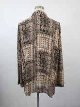 Lataa kuva Galleria-katseluun, Beige kuviollinen tunika 46