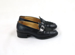 Mustat korolliset loaferit 3½