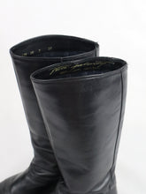 Lataa kuva Galleria-katseluun, Mustat nahkasaappaat 38