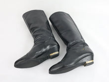Lataa kuva Galleria-katseluun, Mustat nahkasaappaat 38