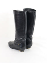 Lataa kuva Galleria-katseluun, Mustat nahkasaappaat 38