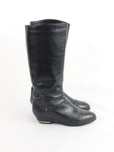 Lataa kuva Galleria-katseluun, Mustat nahkasaappaat 38