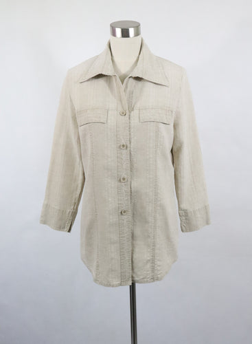 Pola made in Finland beige pellavapaita C36