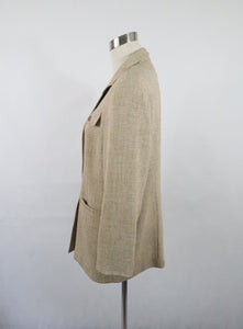 Beige koristetaskullinen bleiseri 40