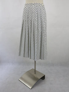 Mustavalkoinen polka dot vekkihame C40