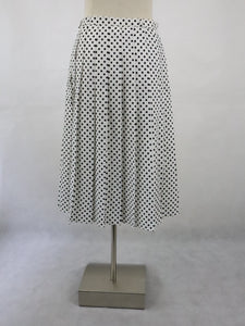 Mustavalkoinen polka dot vekkihame C40
