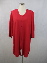 Lataa kuva Galleria-katseluun, Viki by Pola Finland punainen napillinen tunika 42