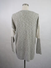 Lataa kuva Galleria-katseluun, Beige kuviollinen neulepaita L