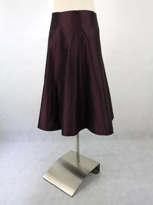 Luumunpunainen silkkihame 40