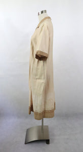 Beige kuviollinen paitamekko 46