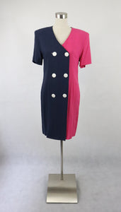 Santarelli Originale 90-luvun vintage pellavasekoitemekko 38