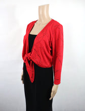 Lataa kuva Galleria-katseluun, Punainen kimalteleva solmittava pusero