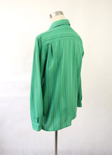 Lataa kuva Galleria-katseluun, Vihreä raidallinen paitapusero 38