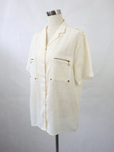 Lataa kuva Galleria-katseluun, Luonnonvalkoinen lyhythihainen paita 44