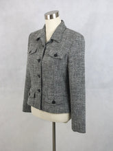 Lataa kuva Galleria-katseluun, Harmaa lyhyt tweedjakku S