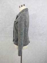 Lataa kuva Galleria-katseluun, Harmaa lyhyt tweedjakku S