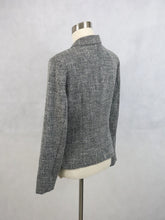Lataa kuva Galleria-katseluun, Harmaa lyhyt tweedjakku S