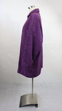 Lataa kuva Galleria-katseluun, Violetti puolipitkä toppatakki 42