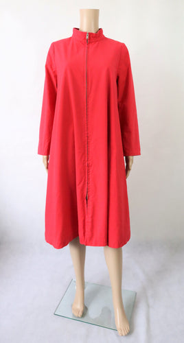 Vuokko punainen a-linjainen kotimainen vintage takki 36