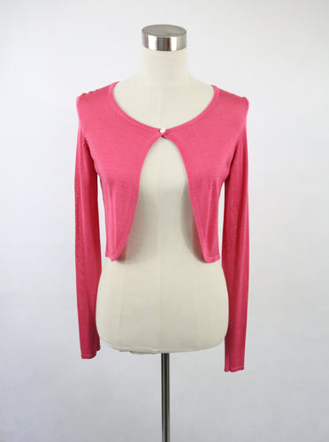Your Face pinkki neulebolero XS