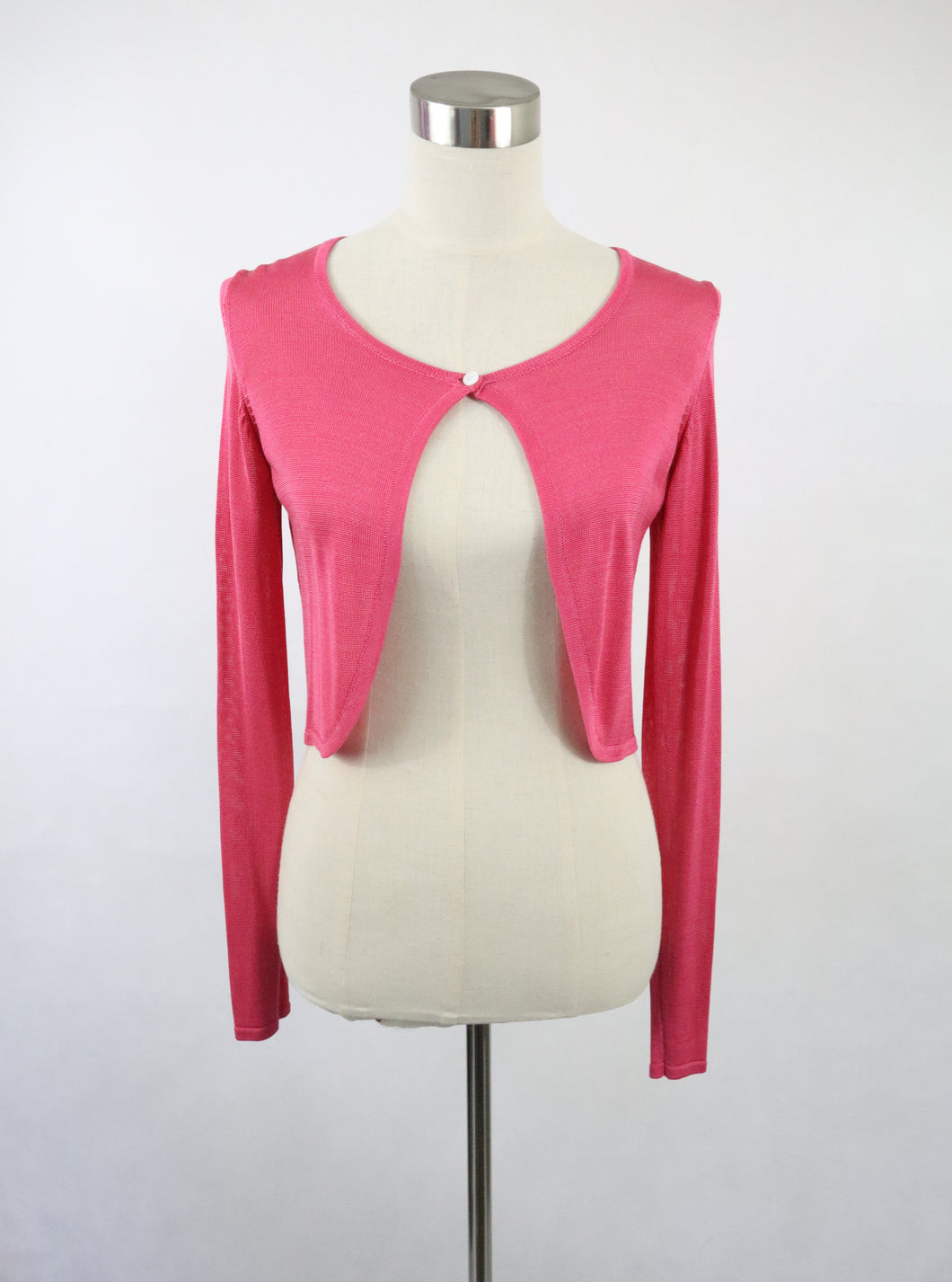 Your Face pinkki neulebolero XS