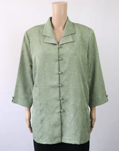 Carolin Muotihovi vihreä kukkakuvioitu juhlava pusero 46