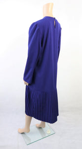Violetti vekkihelmainen mekko 38