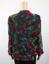 Lataa kuva Galleria-katseluun, Värikäs kukkakuvioinen pusero 38