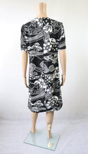 Lataa kuva Galleria-katseluun, Mustavalkoinen kuviollinen mekko 40 (M)