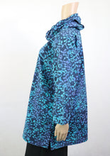 Lataa kuva Galleria-katseluun, Turkoosi-sinikuvioinen tunika ja huivi XXL
