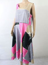 Lataa kuva Galleria-katseluun, Pastellisävyinen graafinen kuviollinen mekko 48
