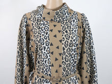 Lataa kuva Galleria-katseluun, Leopardikuvioinen villasekoitekankainen mekko D40