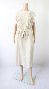 Finnwear kotimainen vintage beige trikoomekko M