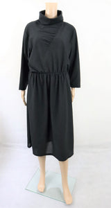 Finnwear musta kotimainen vintage mekko M