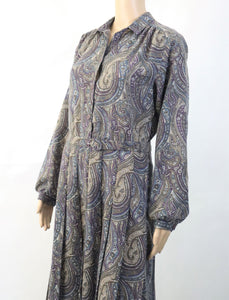 Paisleykuosinen mekko C40